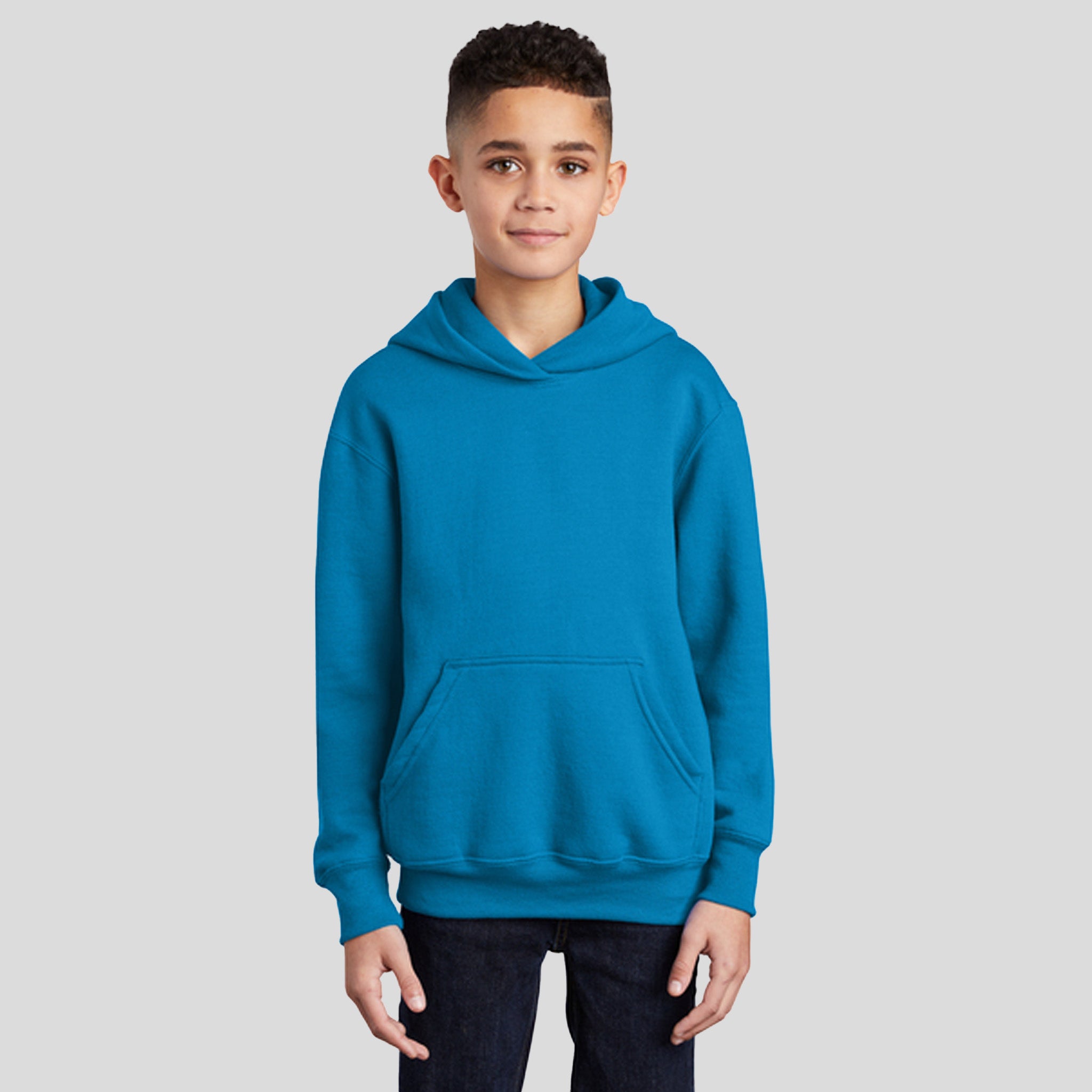 Youth Core Fleece Pullover Hooded Sweatshirt | Sapphire