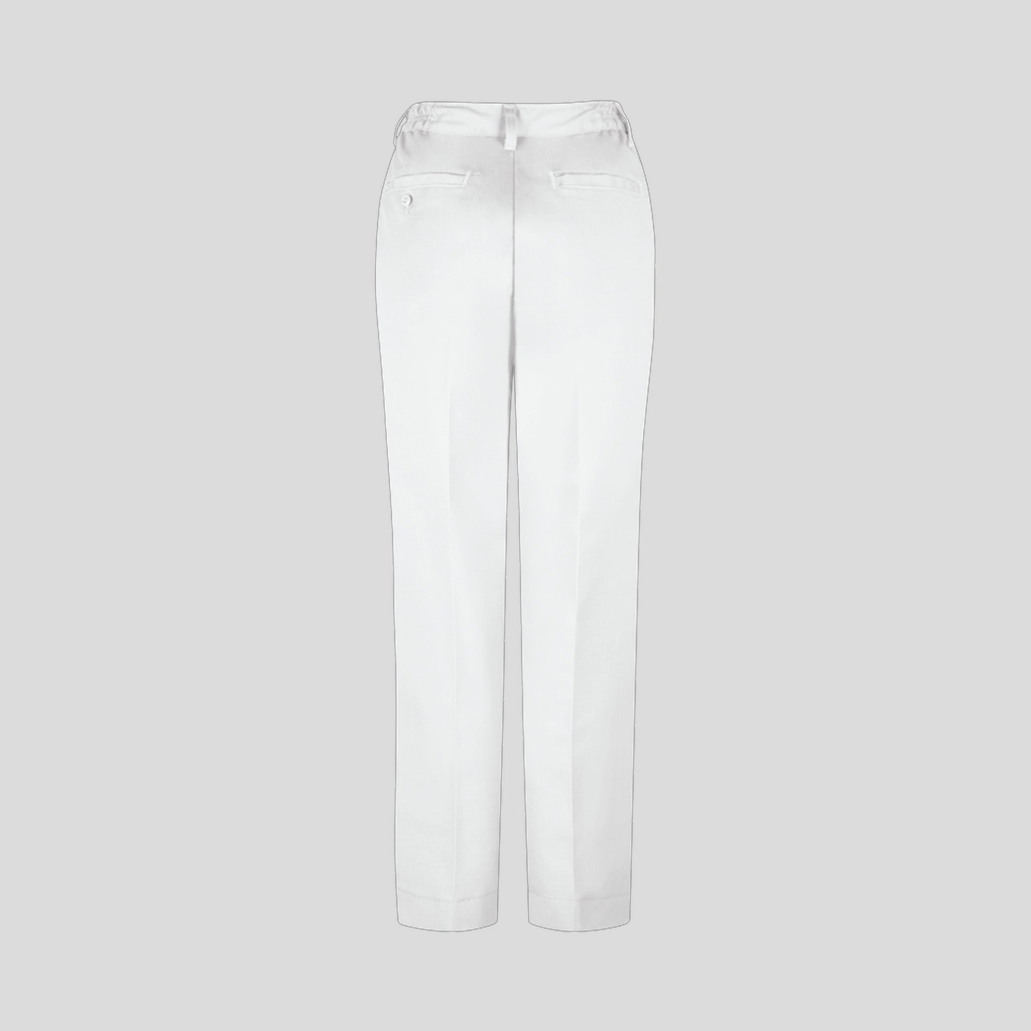 Women's Elastic Insert Work Pant | White