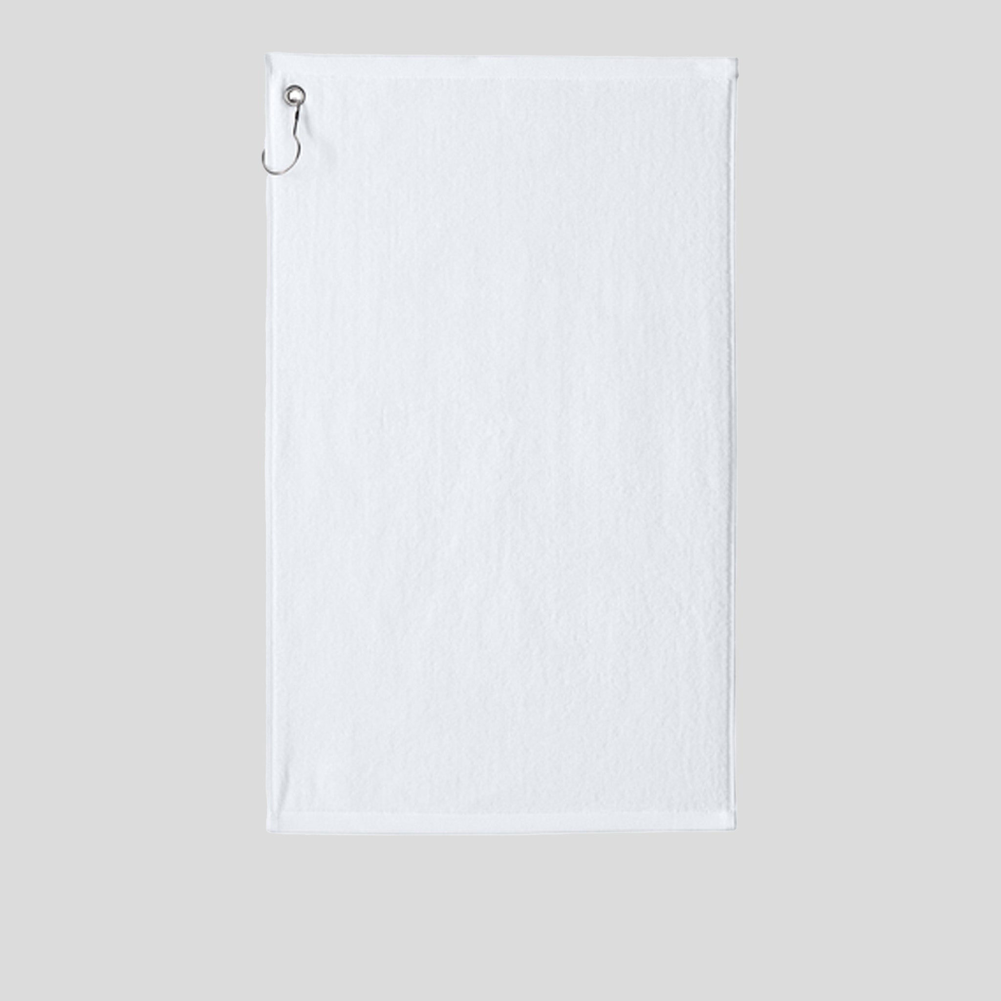 Grommeted Golf Towel | White