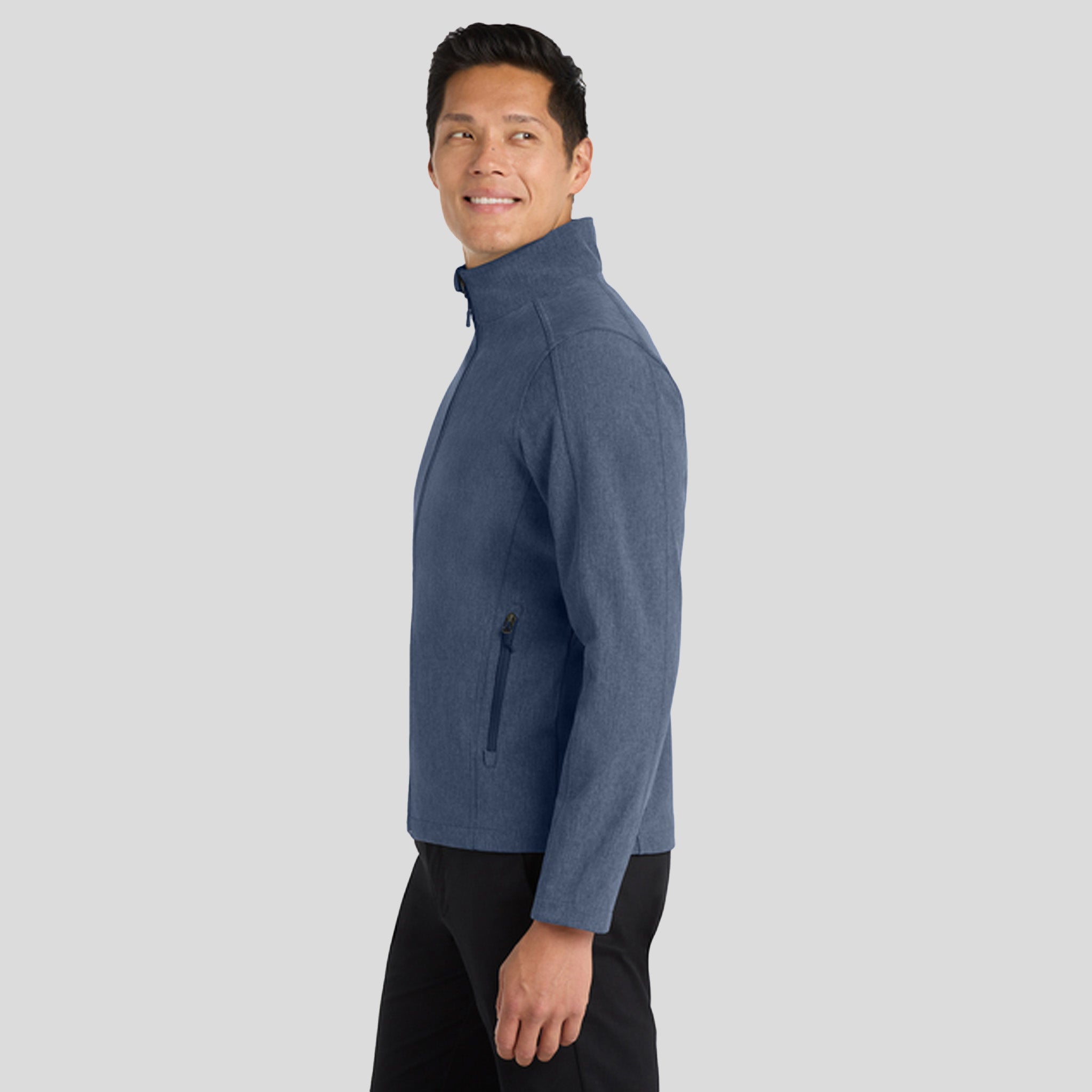 Men's Core Soft Shell Jacket | Navy Heather