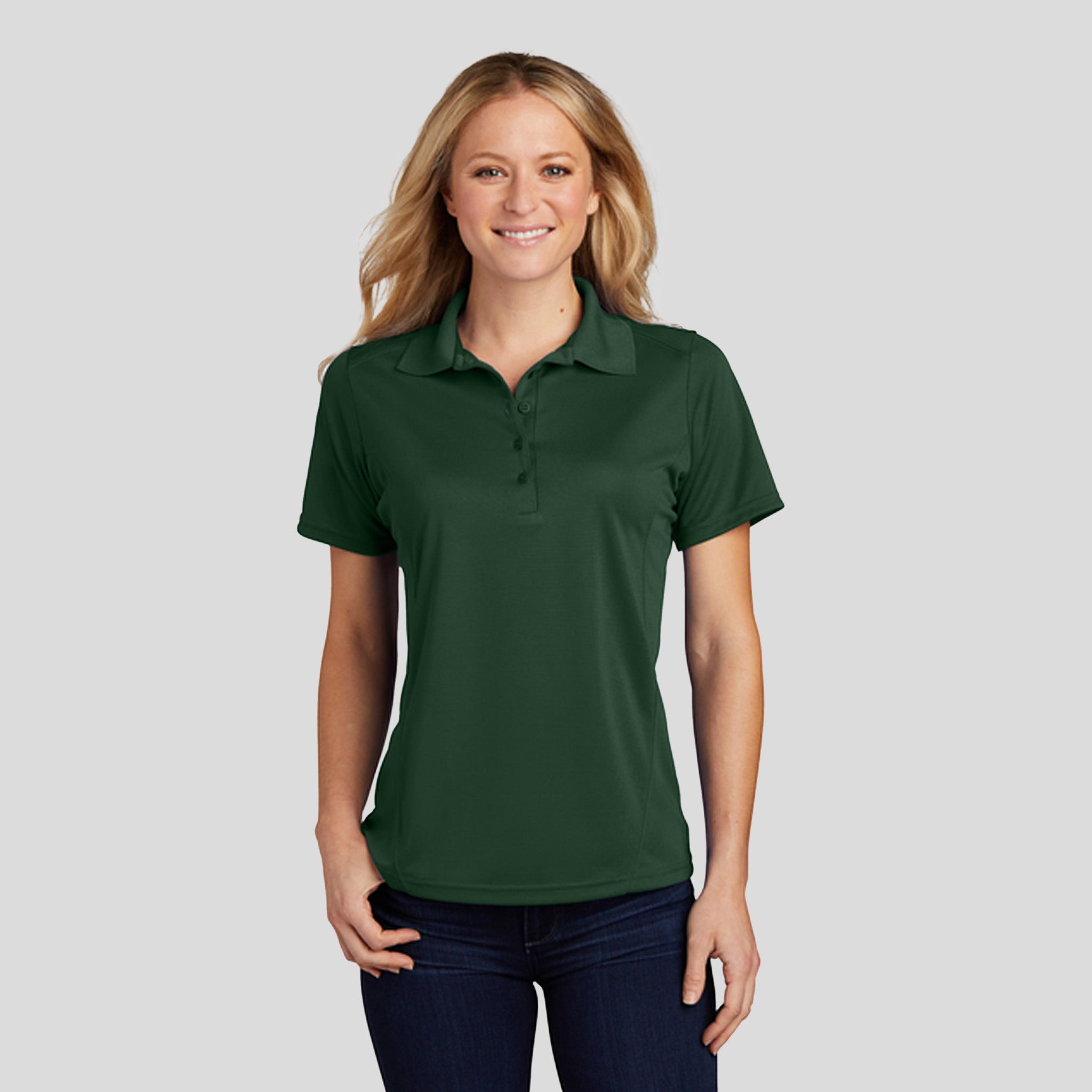 Women's Dry Zone® Raglan Accent Polo | Forest Green