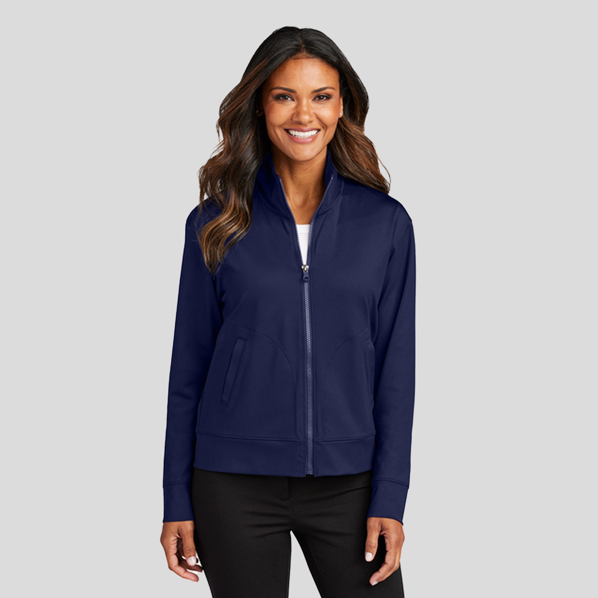 Women's C-FREE® Double Knit Full-Zip | Navy