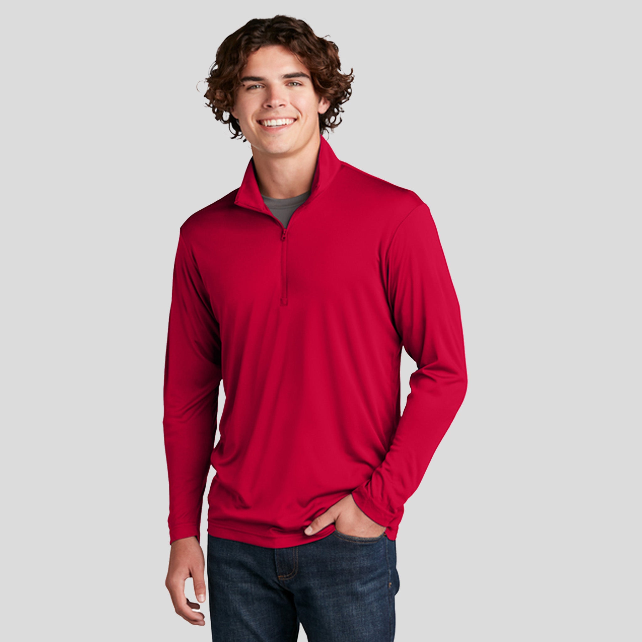 PosiCharge® Competitor™ 1/4-Zip Pullover | Deep Red