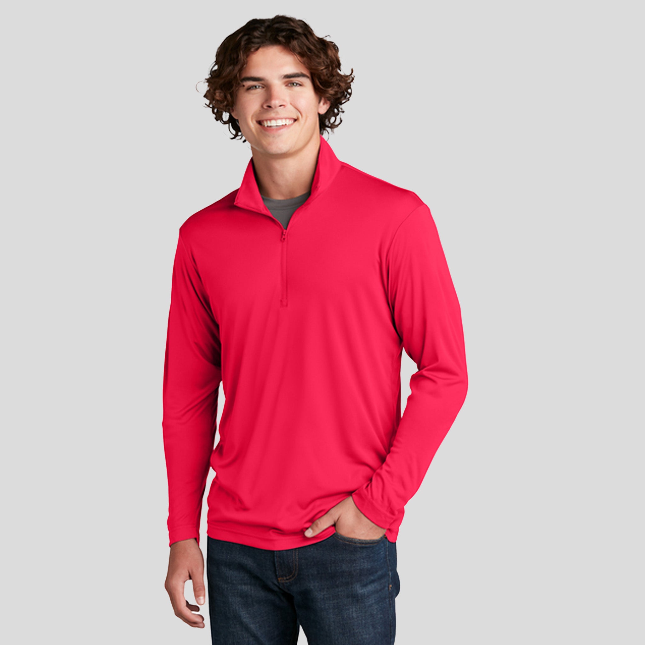 PosiCharge® Competitor™ 1/4-Zip Pullover | Red