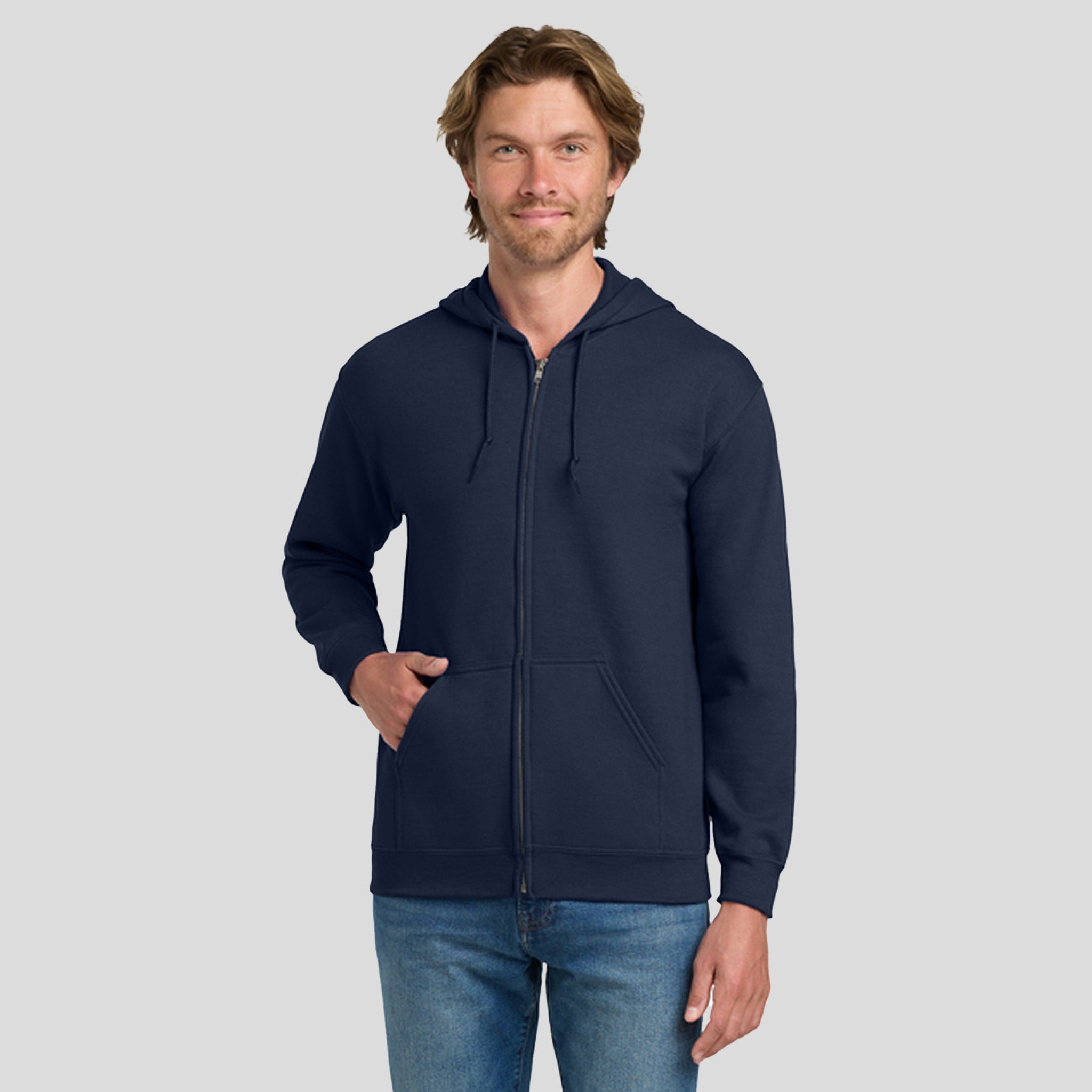 Heavy Blend™ Full-Zip Hooded Sweatshirt | Navy