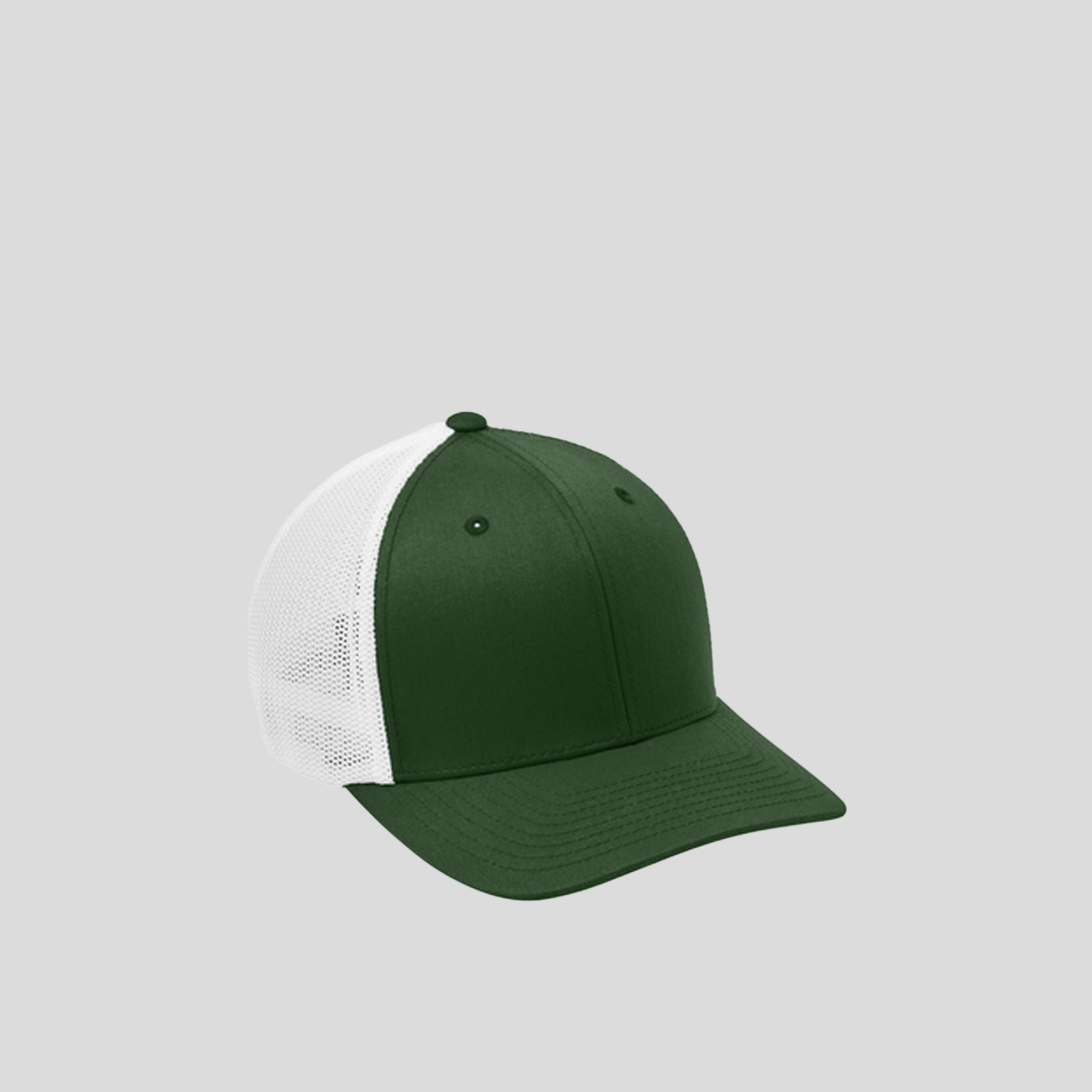 Flexfit® Mesh Back Cap | Forest Green/White
