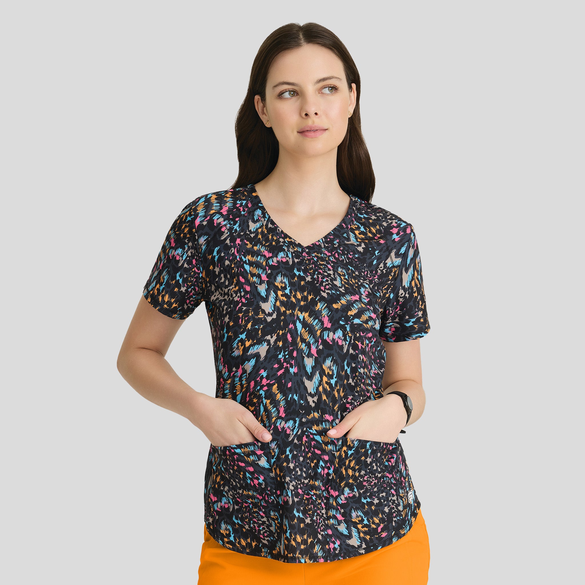 Essence V-Neck Animal Print Top | Animal Wonders