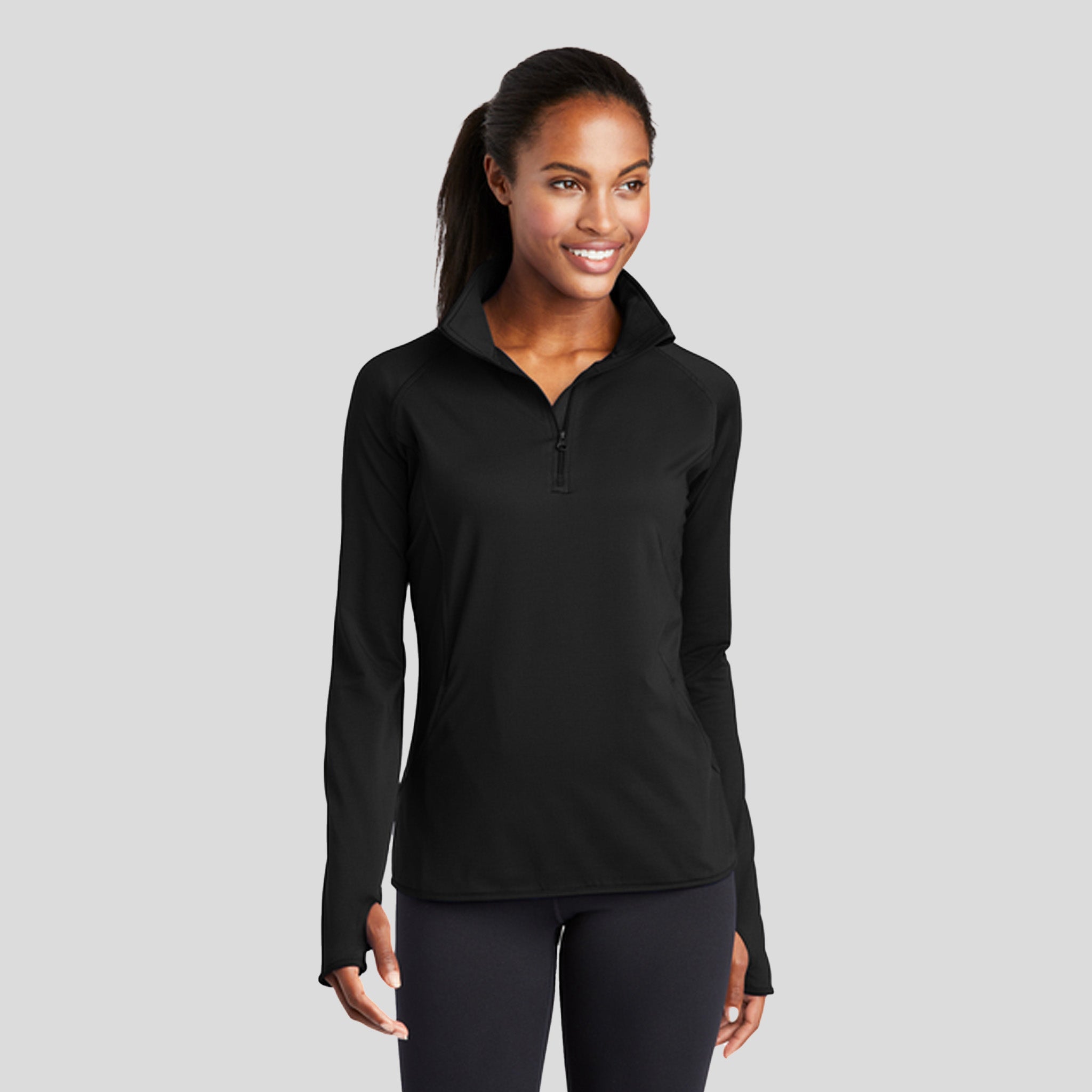 Women's Sport-Wick® Stretch 1/4-Zip Pullover | Black