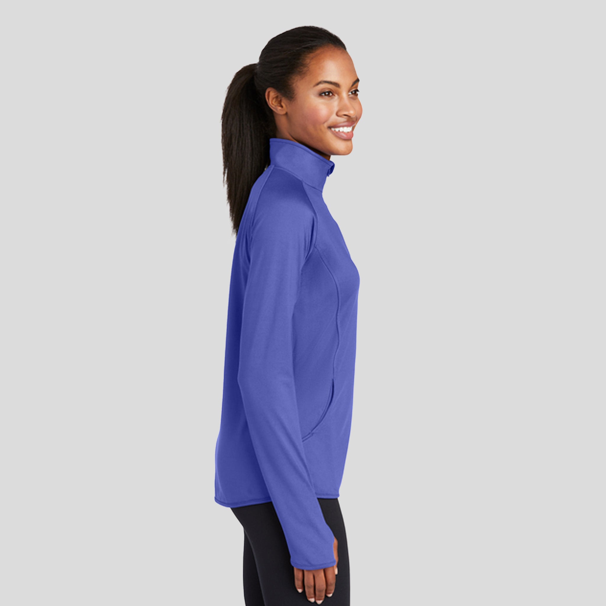 Women's Sport-Wick® Stretch 1/4-Zip Pullover | Iris Purple