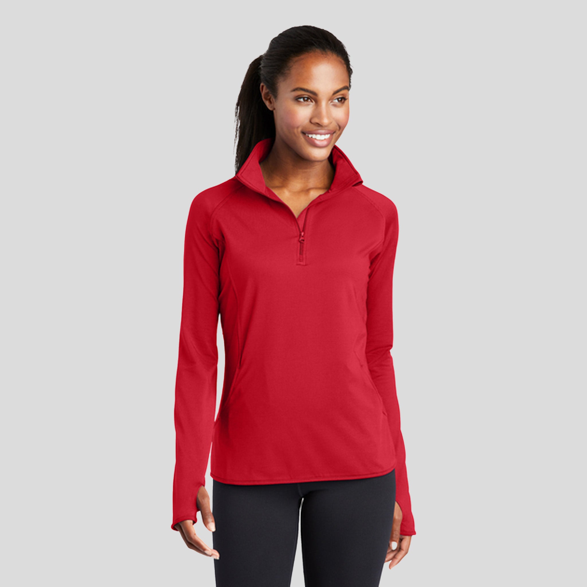 Women's Sport-Wick® Stretch 1/4-Zip Pullover | Red