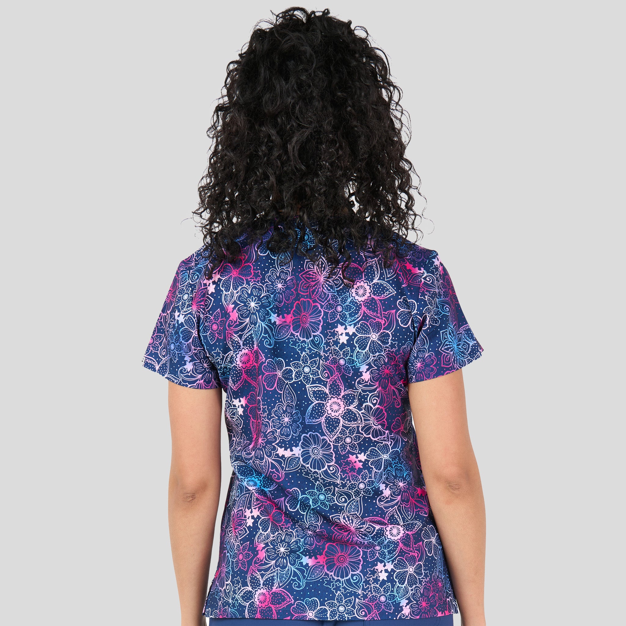 Audrey Print Top | Floral Blues